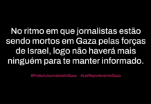 Veículos de comunicação em todo o mundo denunciam assassinato de jornalistas em Gaza