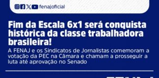 Fim da Escala 6×1 será conquista histórica da classe trabalhadora brasileira!
