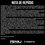 nota de repudio17 de junho card .