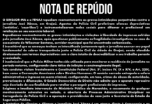 NOTA DE REPÚDIO