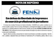 NOTA DE REPÚDIO – Em defesa da liberdade de imprensa e do exercício profissional do jornalismo