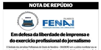 NOTA DE REPÚDIO – Em defesa da liberdade de imprensa e do exercício profissional do jornalismo