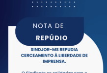 Sindjor-MS se solidariza com jornalistas alvos de ações judiciais em série