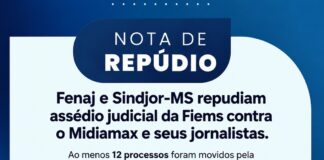 Nota de repúdio à intimidação judicial contra o Midiamax e seus jornalistas