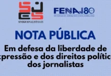 NOTA PÚBLICA – Em defesa da liberdade de expressão e dos direitos políticos dos jornalistas